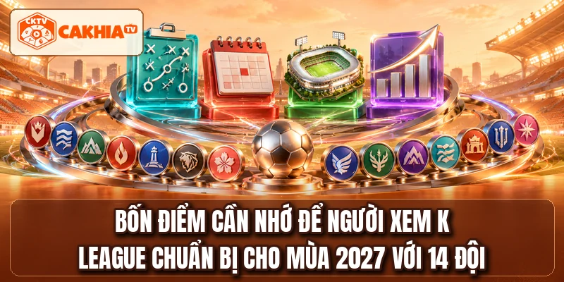 Bốn điểm cần nhớ để người xem K LEAGUE chuẩn bị cho mùa 2027 với 14 đội