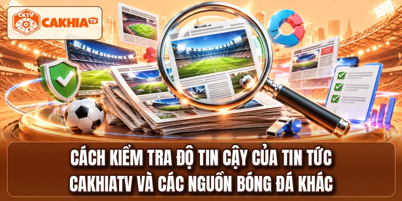 Cách kiểm tra độ tin cậy của tin tức CakhiaTV và các nguồn bóng đá khác