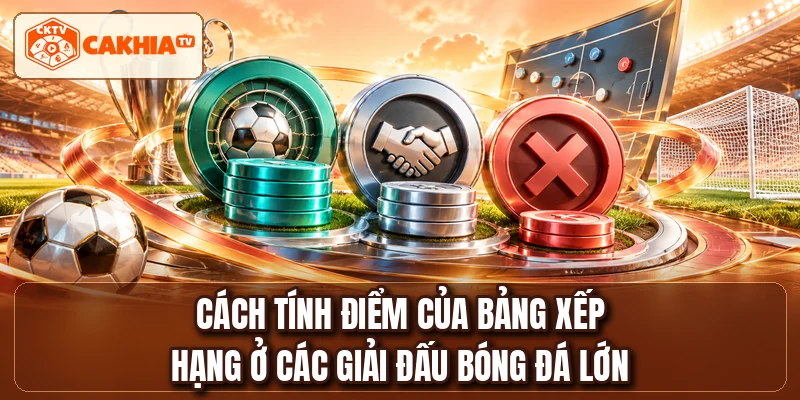 Cách tính điểm của bảng xếp hạng ở các giải đấu bóng đá lớn