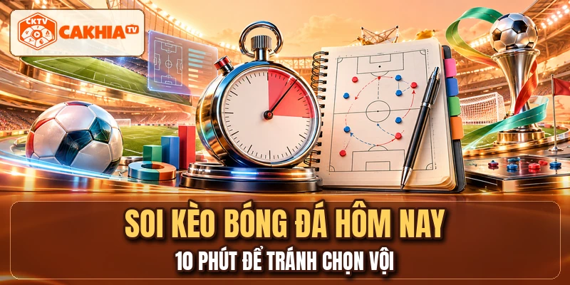 Soi Kèo Bóng Đá Hôm Nay - 10 Phút Để Tránh Chọn Vội